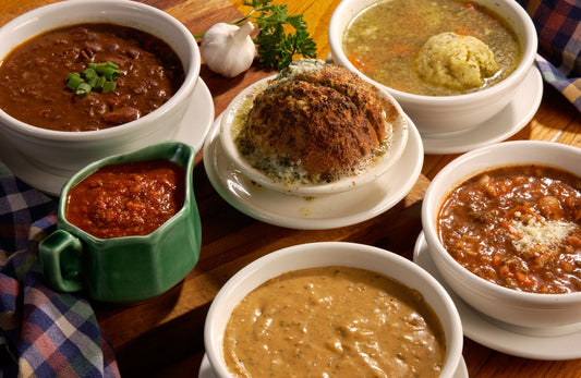 Four Garlic Balls and Two Quarts of Soup Pack